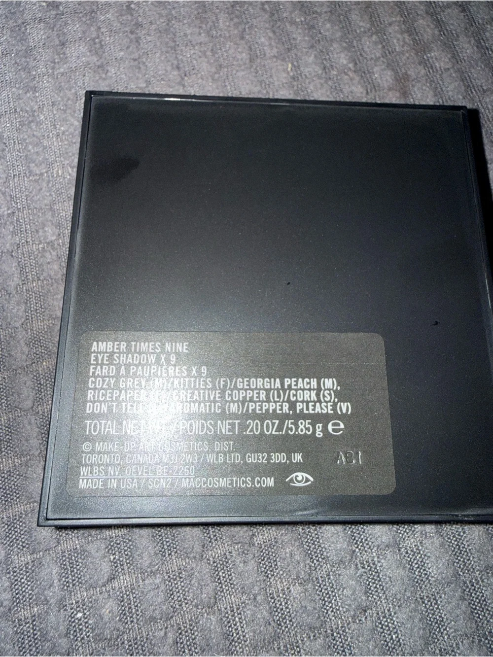 MAC Cosmetics Amber X9-Pan Neutral Eye Shadow Palette - Brown & Taupe Shade